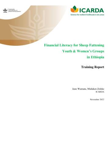 Financial Literacy for Sheep Fattening Youth & Women’s Groups in Ethiopia