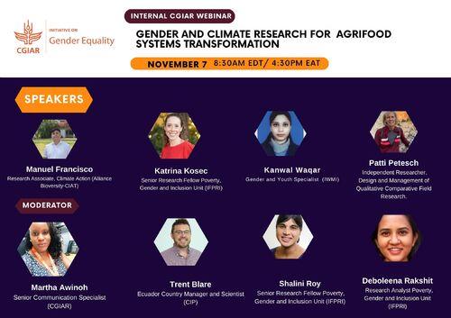 CGIAR System Transformation Initiatives join forces at the intersection of gender and climate for inclusive and resilient agrifood systems