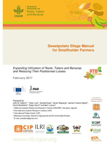 Sweetpotato silage manual for smallholder farmers.