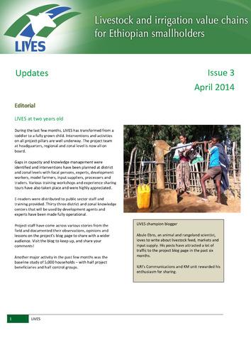 LIVES Updates 3, April 2014