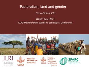 Pastoralism, land and gender