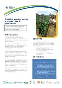Engaging men and women to ensure vibrant communities