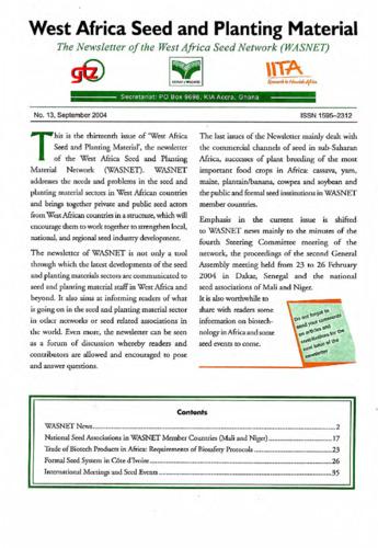 Whiteflies as vectors of plant viruses in cassava and sweet potato in Africa: Introduction