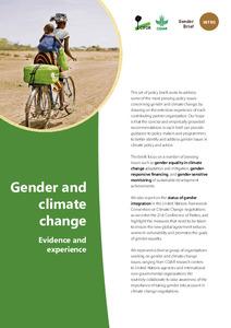 Gender and climate change: evidence and experience