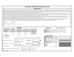 Tanzania - Africa RISING Baseline Evaluation Survey Questionnaires