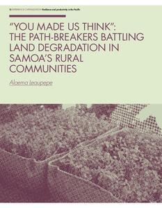 “You made us think”: The path-breakers battling land degradation in Samoa’s rural communities