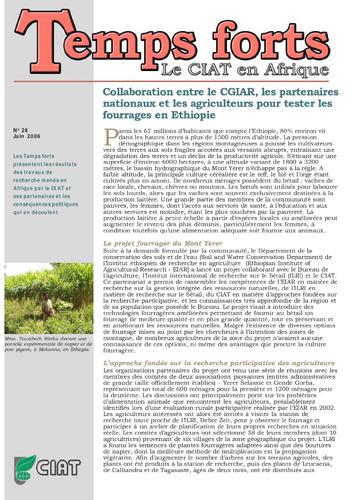 Collaboration entre le CGIAR, les partenaires nationaux et les agriculteurs pour tester les fourrages en Ethiopie