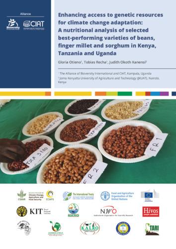 Enhancing access to genetic resources for climate change adaptation: A nutritional analysis of selected best-performing varieties of beans, finger millet and sorghum in Kenya, Tanzania and Uganda