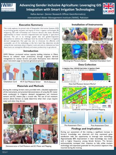 Advancing gender-inclusive agriculture: Leveraging geographic information systems (GIS) integration with smart irrigation technologies
