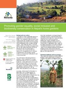 Promoting gender equality, social inclusion and biodiversity conservation in Nepal’s home gardens