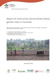 Report of community conversations about gender roles in livestock