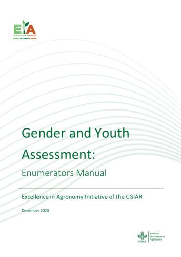 Gender and youth assessment: enumerators manual