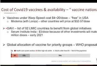 Update on COVID-19 vaccines and news on face masks: Vish Nene and Dieter Schillinger
