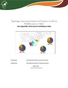 Typology characterization of farmers in Africa RISING sites in Mali