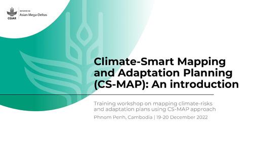 Climate-Smart Mapping and Adaptation Planning (CS-MAP): An introduction