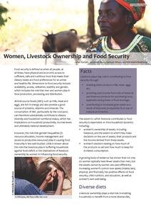 Women, livestock ownership and food security