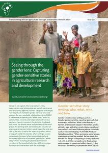 Seeing through the gender lens: Capturing gender-sensitive stories in agricultural research and development