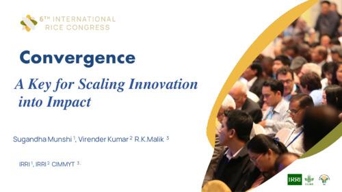 Convergence: A key for scaling innovation into impact