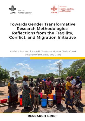 Towards gender transformative research methodologies: Reflections from the fragility, conflict, and migration initiative