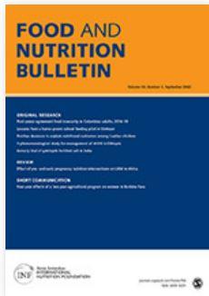 Training to build nutrition capacity in the Nigerian agricultural sector: Initial assessment and future directions