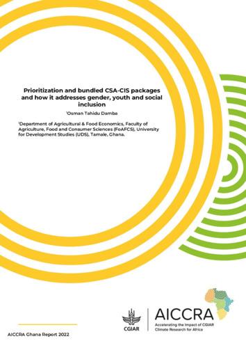 Constructing A Climate-Smart Readiness Index for smallholder farmers: The case of prioritized Bundles of Climate Information Services and Climate Smart Agriculture in Ghana