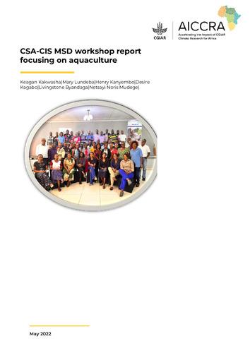 CSA-CIS MSD workshop report focusing on aquaculture