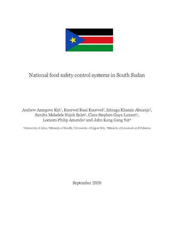 National food safety control systems in South Sudan