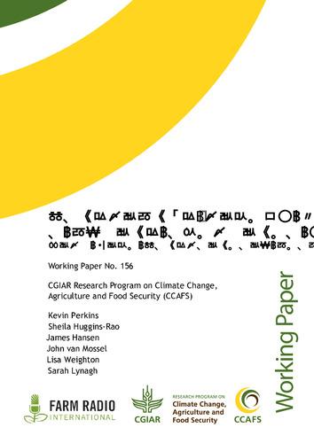 Interactive radio’s promising role in climate information services: Farm Radio International concept paper