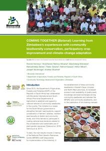 “COMING TOGETHER” (Batanai): Learning from Zimbabwe’s experiences with community biodiversity conservation, participatory crop improvement and climate change adaptation