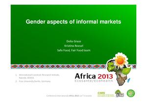 Gender aspects of informal markets