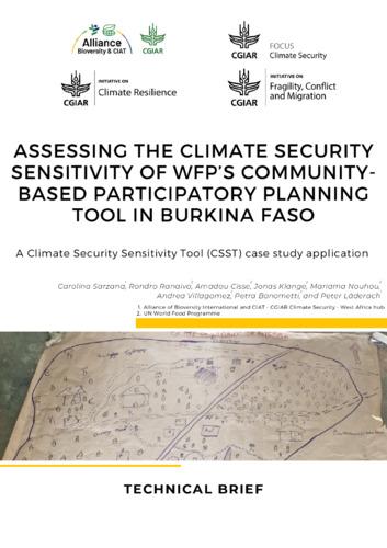 Assessing the climate security sensitivity of WFP’s community-based participatory planning tool in Burkina Faso: A Climate Security Sensitivity Tool (CSST) case study application