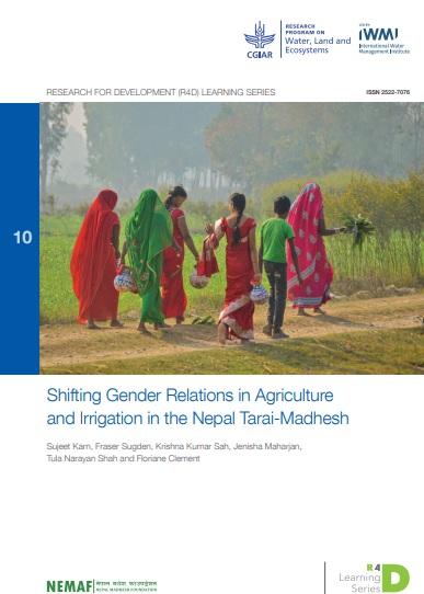 Shifting gender relations in agriculture and irrigation in the Nepal Tarai-Madhesh