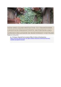 New One CGIAR initiative to transform livestock productivity, nutrition and gender inclusion in northwest Vietnam