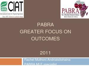PABRA Greater Focus on Outcomes 2011