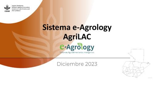 Sistema e-Agrology AgriLAC