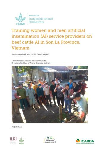 Training women and men artificial insemination (AI) service providers on beef cattle AI in Son La Province, Vietnam