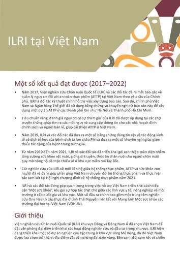ILRI tại Việt Nam