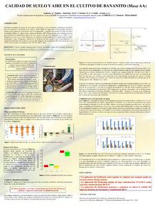 Calidad de suelo y aire en el cultivo de bananito (Musa AA)