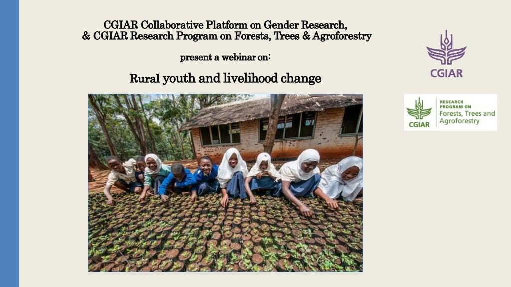 Rural youth and livelihood change