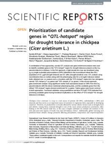 Prioritization of candidate genes in “QTL-hotspot” region for drought tolerance in chickpea (Cicer arietinum L.)