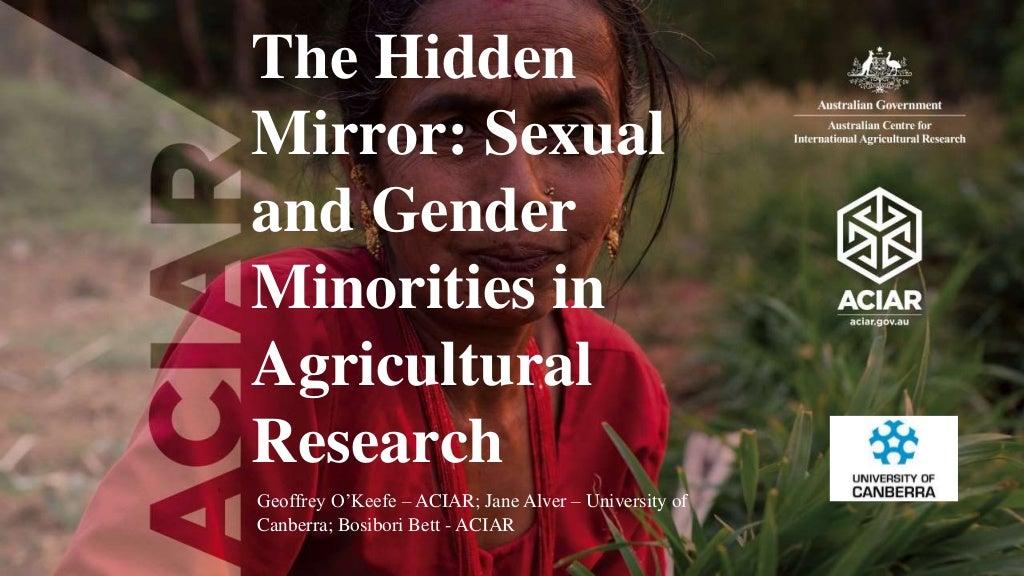The hidden mirror: Sexual and gender minorities in agricultural research