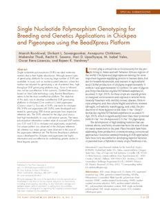 Single Nucleotide Polymorphism Genotyping for Breeding and Genetics Applications in Chickpea and Pigeonpea using the BeadXpress Platform